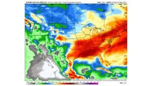 Southern and Eastern States Face Up to 4 Inches of Rain Through May 20 With Baltimore Reservoirs Running Critically Low