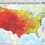 Southwest, California and Arizona Record Warmest Year to Date Temperatures Since 1895 While Sitting Among the 25 Driest on Record