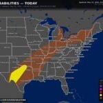 Supercells Targeting Dallas Abilene and San Angelo With 2 to 3 Inch Hail Late Tuesday as 15 Percent Hail Probability Zone Fires Across West and Central Texas