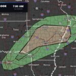 Texas, Arkansas, Tennessee and Missouri Face Elevated Tornado Threat Tuesday With Strong Tornadoes Possible Mainly Between 5PM and 10PM