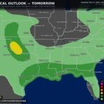 Texas, Oklahoma, and the Gulf Coast Face Continuing Severe Weather Saturday With Damaging Winds, Large Hail, and Brief Tornado Possible on May 9