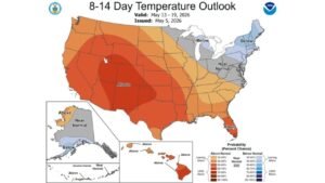 The Northeast, Plains, and South Face Opposite Extremes as Mid-May Outlook Signals Heat, Cold, and Heavy Rain From May 13 to 19