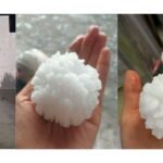 This Afternoon, Rizhao in Shandong Province Was Slammed by a Massive Hailstorm With Hailstones Larger Than Eggs Pounding the City on May 11