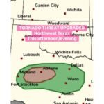 This Afternoon and Evening, Abilene, Midland, Waco, and Dallas Face an Upgraded Tornado Threat as Supercells Erupt From the Permian Basin With Gorilla Hail and Isolated Tornadoes Possible by 3 PM