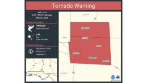 Tornado Warning Issued for Dothan, Headland, and Kinsey Alabama Until 8:00 PM CDT With 60,282 People and 25 Schools in the Threat Zone