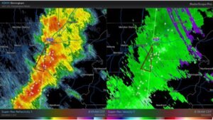 Tornado Warning Issued for Small Portion of Lauderdale County, Mississippi Friday May 22 but Will Not Expand Into West Alabama as Radar Shows No Evidence of Rotation