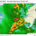 Tornado Warning Issued for Tuscaloosa, Alabama Until 1:00 PM CDT Friday May 22 as Birmingham NWS Detects Radar Indicated Tornado Take Shelter NowTUSCALOOSA, ALABAMA — The National Weather Service in Birmingham has issued Tornado Warning Number 9 for Tuscaloosa, Alabama, valid from 12:17 PM CDT through 1:00 PM CDT on Friday, May 22, 2026. The tornado is radar indicated, with hail up to 0.75 inches also possible with this storm. Anyone inside the warning area has less than 45 minutes to get to shelter. Act now.The Warning Is Active Right Now