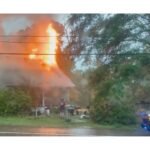 Tylertown, Mississippi House Fire Likely Started by Lightning Strike as Severe Storms Move Through the Region