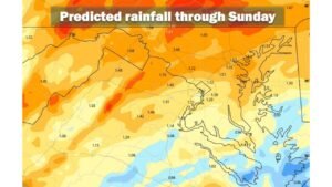 Virginia Maryland and Washington DC to Receive 1 to 3 Inches of Drought-Busting Rain Through Sunday With Friday Delivering the Heaviest 0.5 to 1.5 Inch Totals and Mountain Flooding Possible