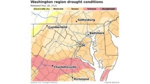 Washington D.C. and Virginia Close Out 10-Day Rain Streak With Drought Still Gripping the Region as May Ends Drier Than Normal