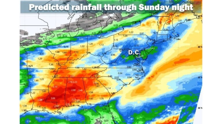 Washington DC Sees Just 0.01 Inches of Rain So Far in May After Recording 10 Below Normal Months in the Past 11 With Only Half an Inch Expected Through Sunday Night