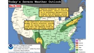 West Texas Supercells Threatening Very Large Hail and Tornadoes While Damaging Winds Target Ohio Indiana Kentucky Pennsylvania Virginia and Maryland on Wednesday May 20