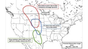 Western Plains, Eastern New Mexico, and Southwest Texas Emerge as Primary Storm Chaser Targets for May 26 Through June 5 as Omega Block and Deep Moisture Set Up Significant Chase Window