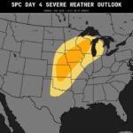 Wisconsin, Iowa, Illinois, Kansas and Oklahoma Face a Large 30% Enhanced Level 3 Outbreak Risk With Strong and Intense Tornadoes Likely From Northern Wisconsin to Northern Oklahoma Monday May 18