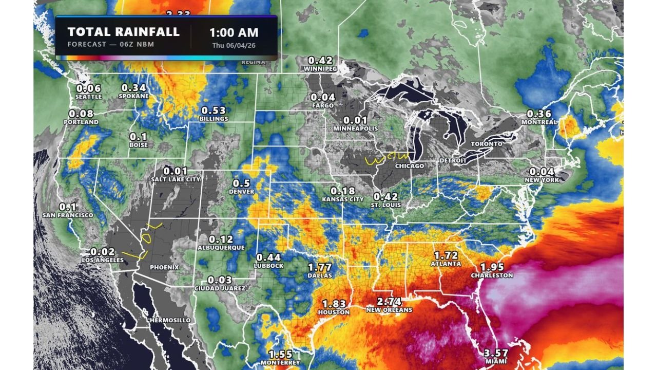 Illinois, Indiana, Arizona and Nevada Starved of Rain as Omega Block Grips the Nation for 7 Days