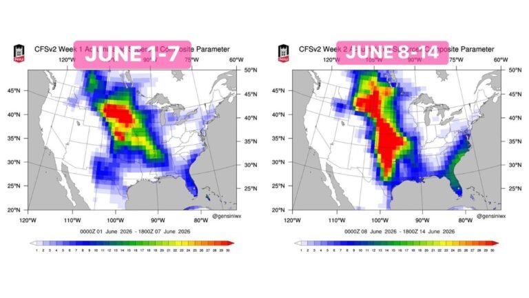 Kansas, Nebraska, Oklahoma and Texas Face Explosive Supercell and Tornado Potential as Major Pattern Shift Ignites the Plains June 1 Through June 14